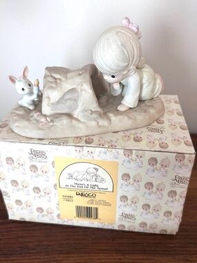 Precious Moments figurine  “A light at the end of the tunnel”